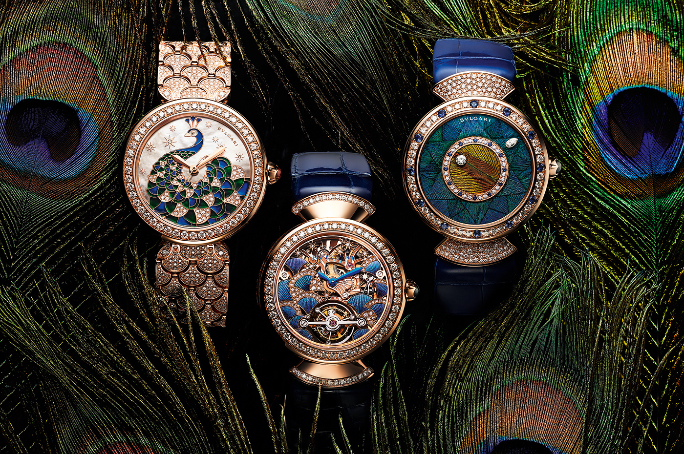 The Bulgari Diva's Dream Peacock Collection.