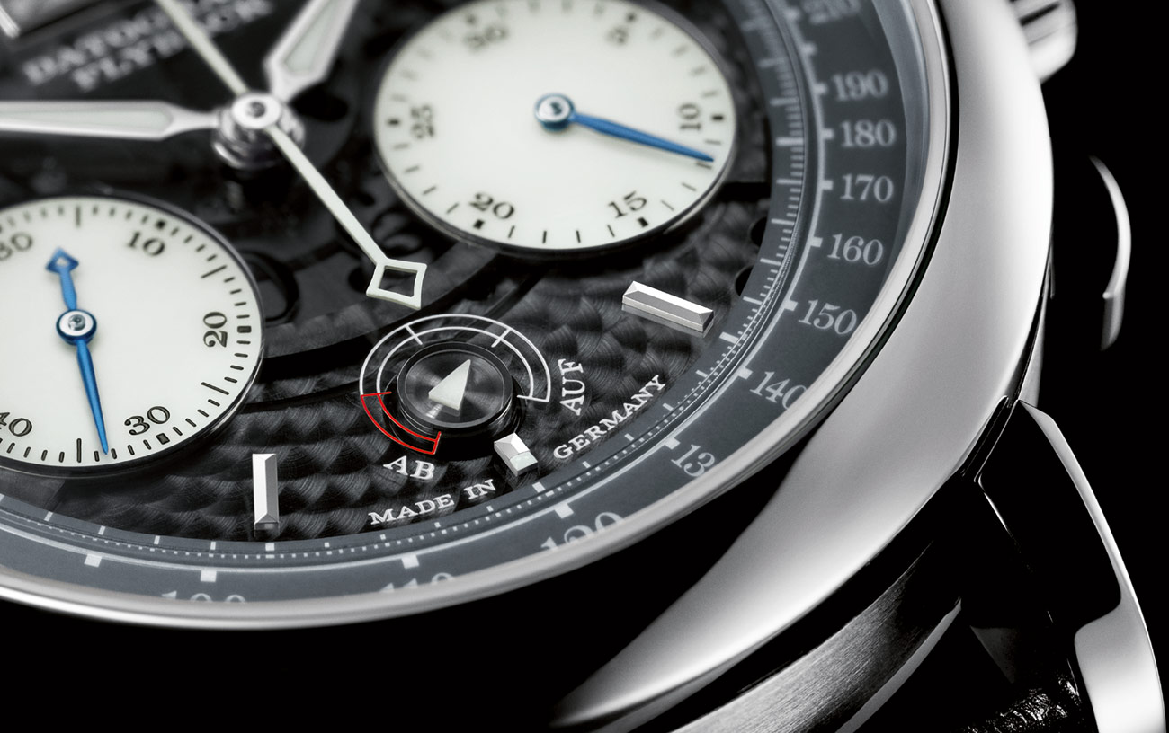 A. Lange  Sohne Datograph Up/Down Lumen dial detail