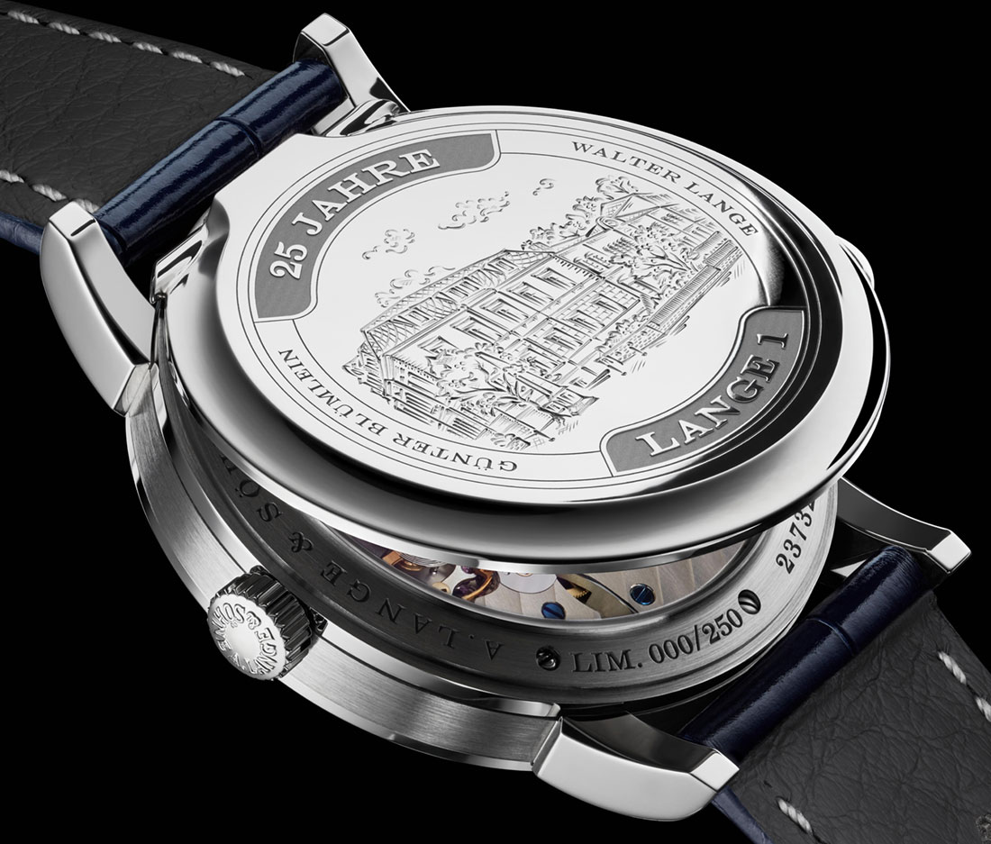 A. Lange  Sohne Lange 1 25th Anniversary case back