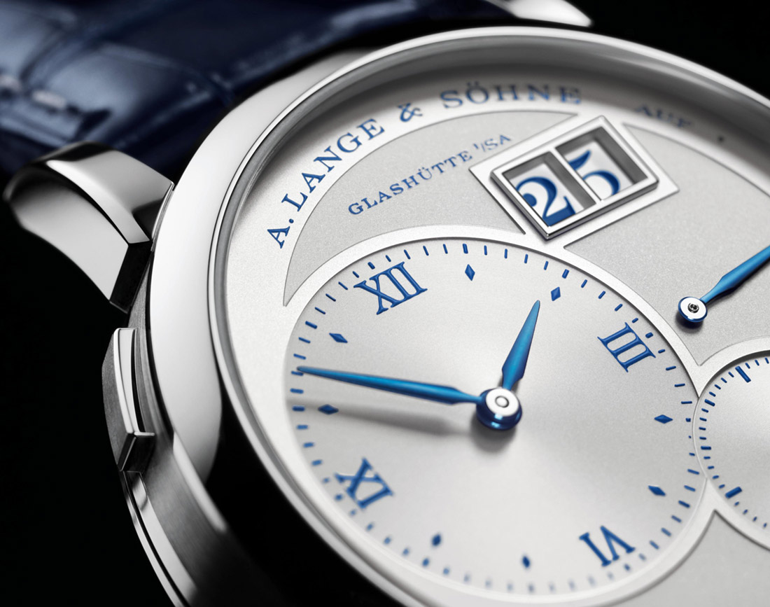 A. Lange  Sohne Lange 1 25th Anniversary dial