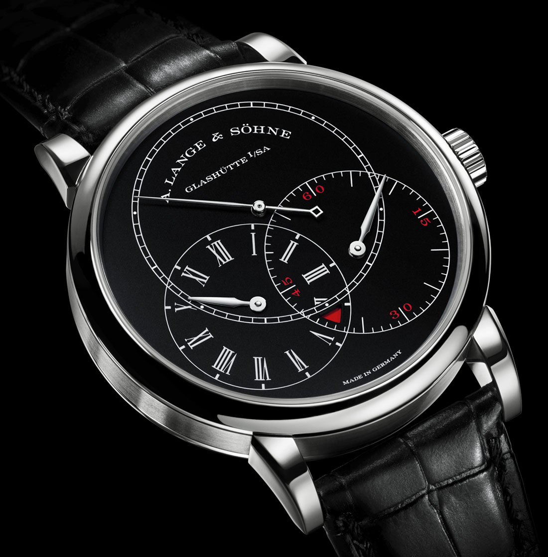 A. Lange  Sohne Richard Lange Jumping Seconds watch black