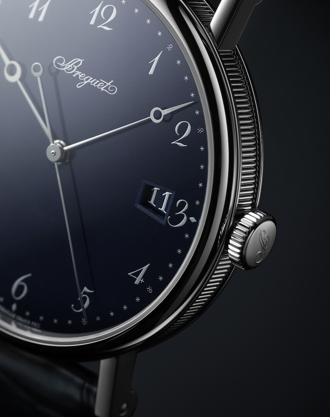 Breguet-Classique-5177-Grand-Feu-Blue-Enamel-Dial-Watch-Flank-Shot