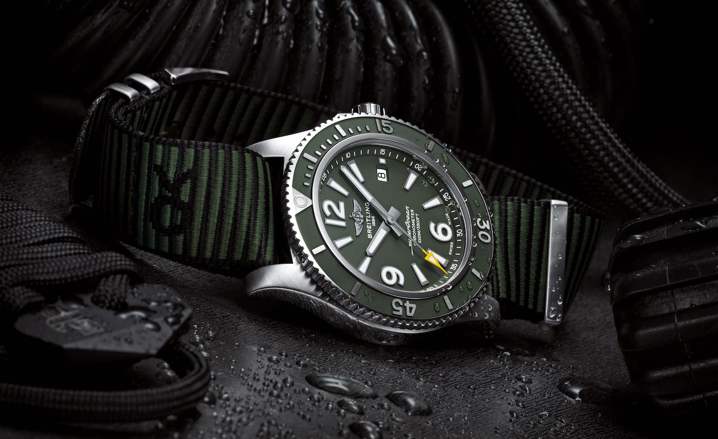 Breitling-Superocean-Automatic-44-Outerknown-Watch-And-Outerknown-NATO-Strap-Collection