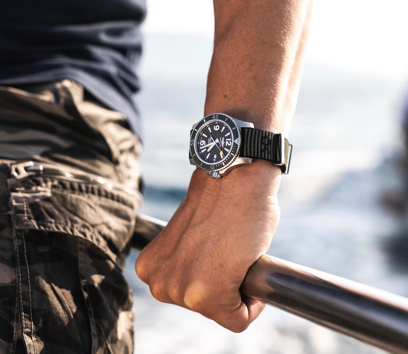 Breitling-Superocean-Automatic-44-Outerknown-Watch-And-Outerknown-NATO-Strap-Collection