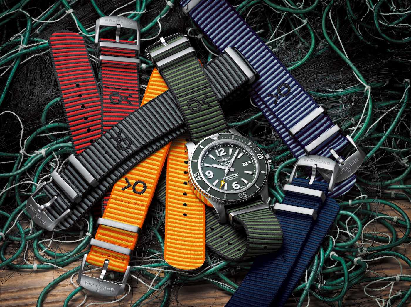 Breitling-Superocean-Automatic-44-Outerknown-Watch-And-Outerknown-NATO-Strap-Collection