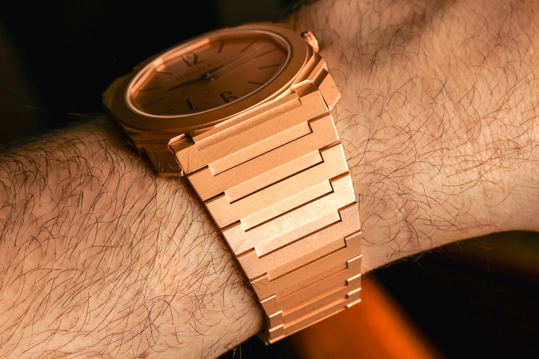 Bulgari Octo Finissimo Gold on wrist