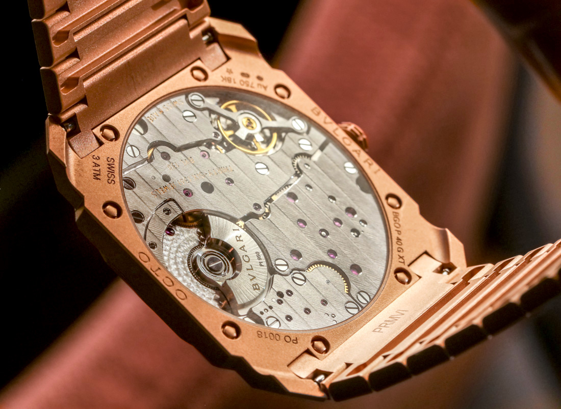 Bulgari Octo Finissimo Gold case back
