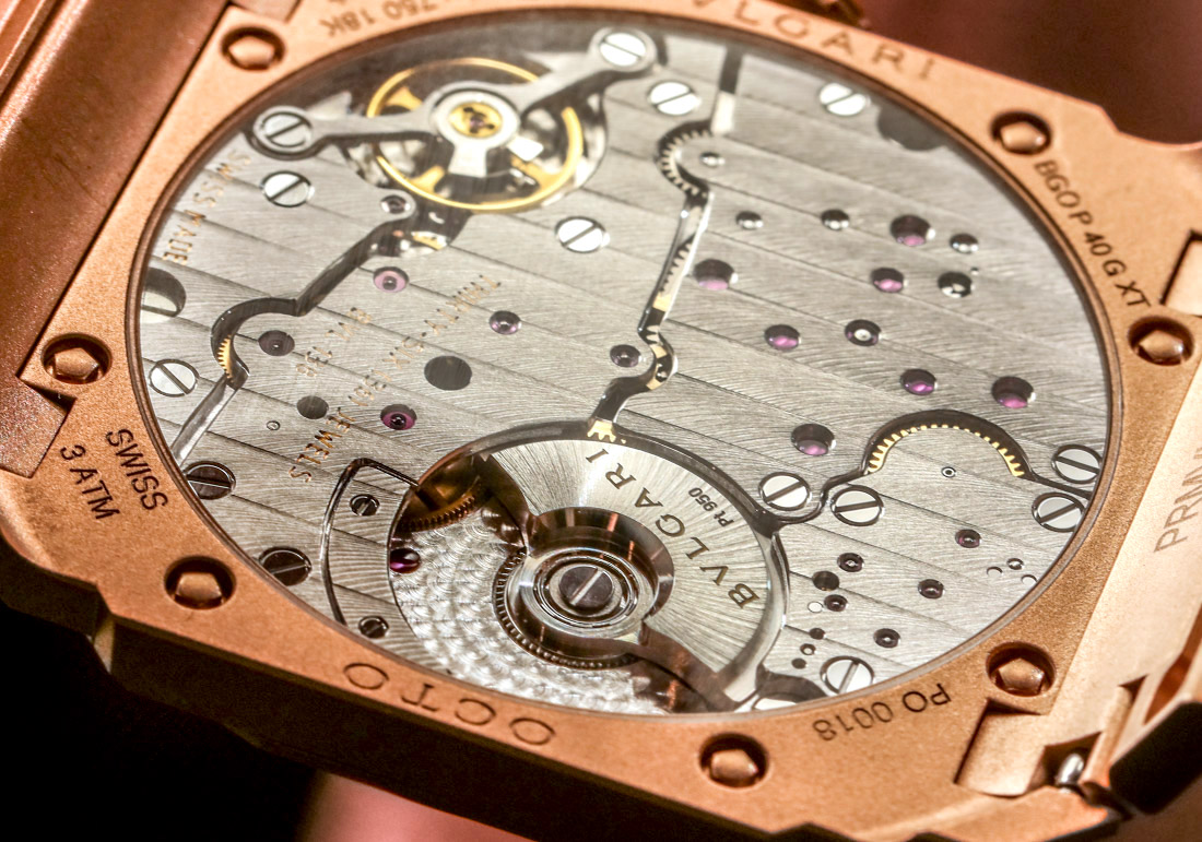 Bulgari Octo Finissimo Gold movement