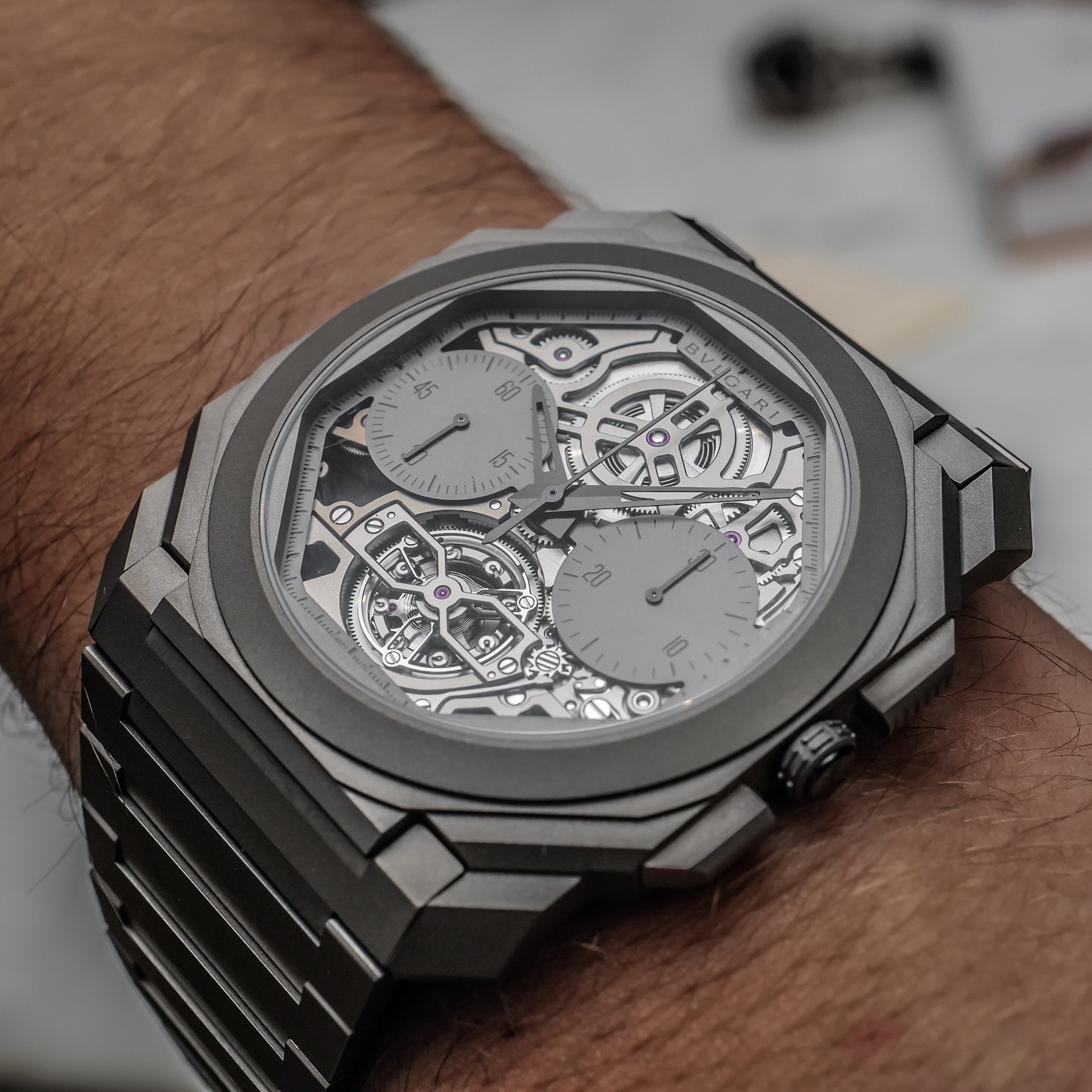 bulgari octo finissimo tourbillon chronograph skeleton automatic
