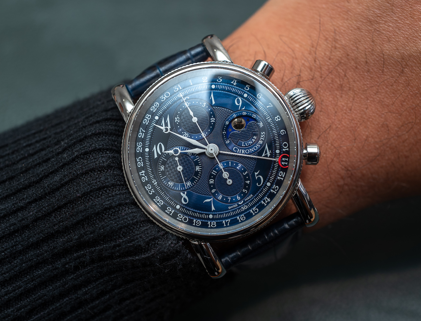 chronoswiss sirius chronograph moon phase