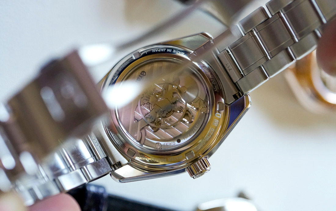 Grand Seiko Kira-Zuri stainless steel caseback