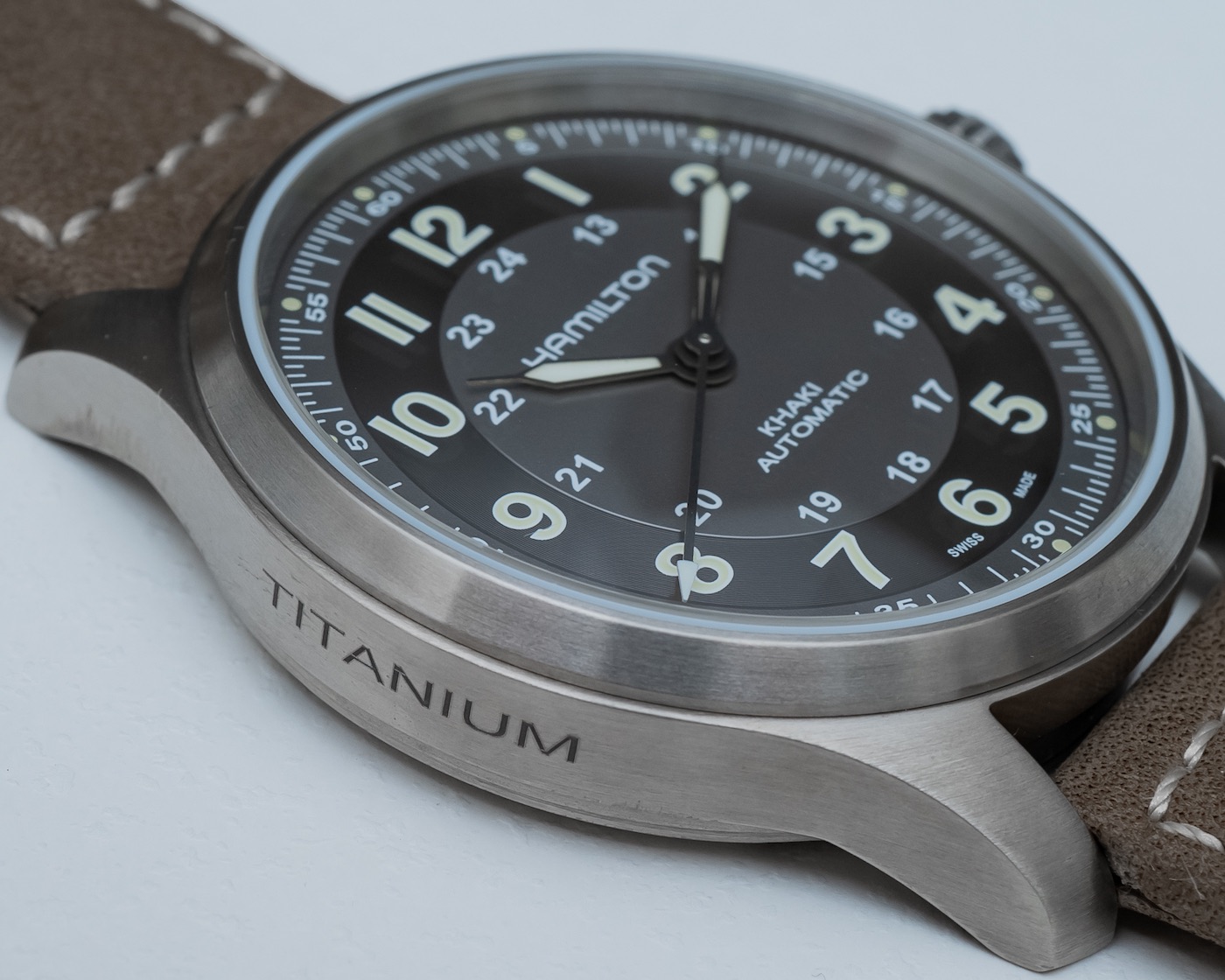 hamilton khaki field titanium