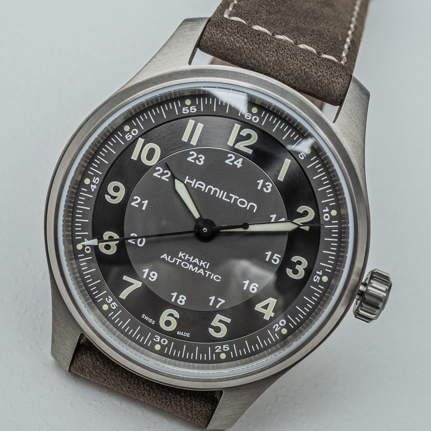 hamilton khaki field titanium