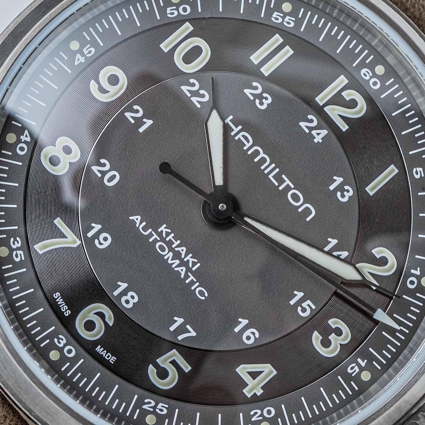 hamilton khaki field titanium