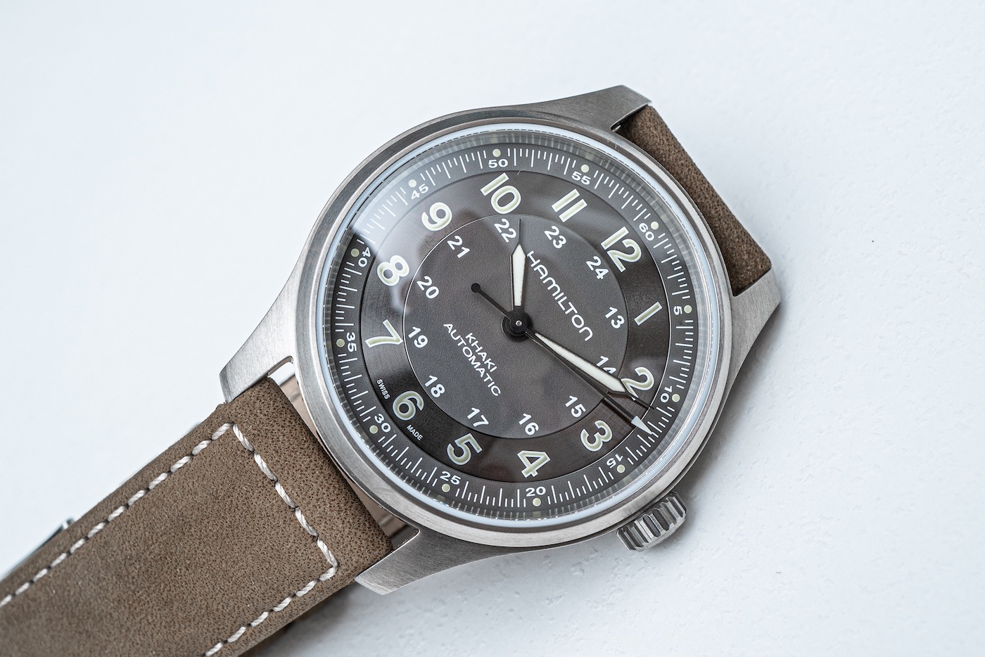 hamilton khaki field titanium