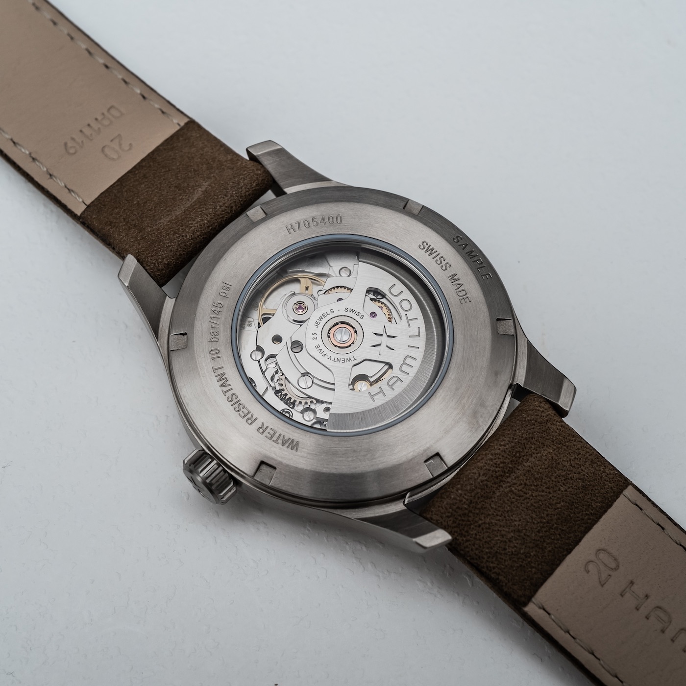 hamilton khaki field titanium