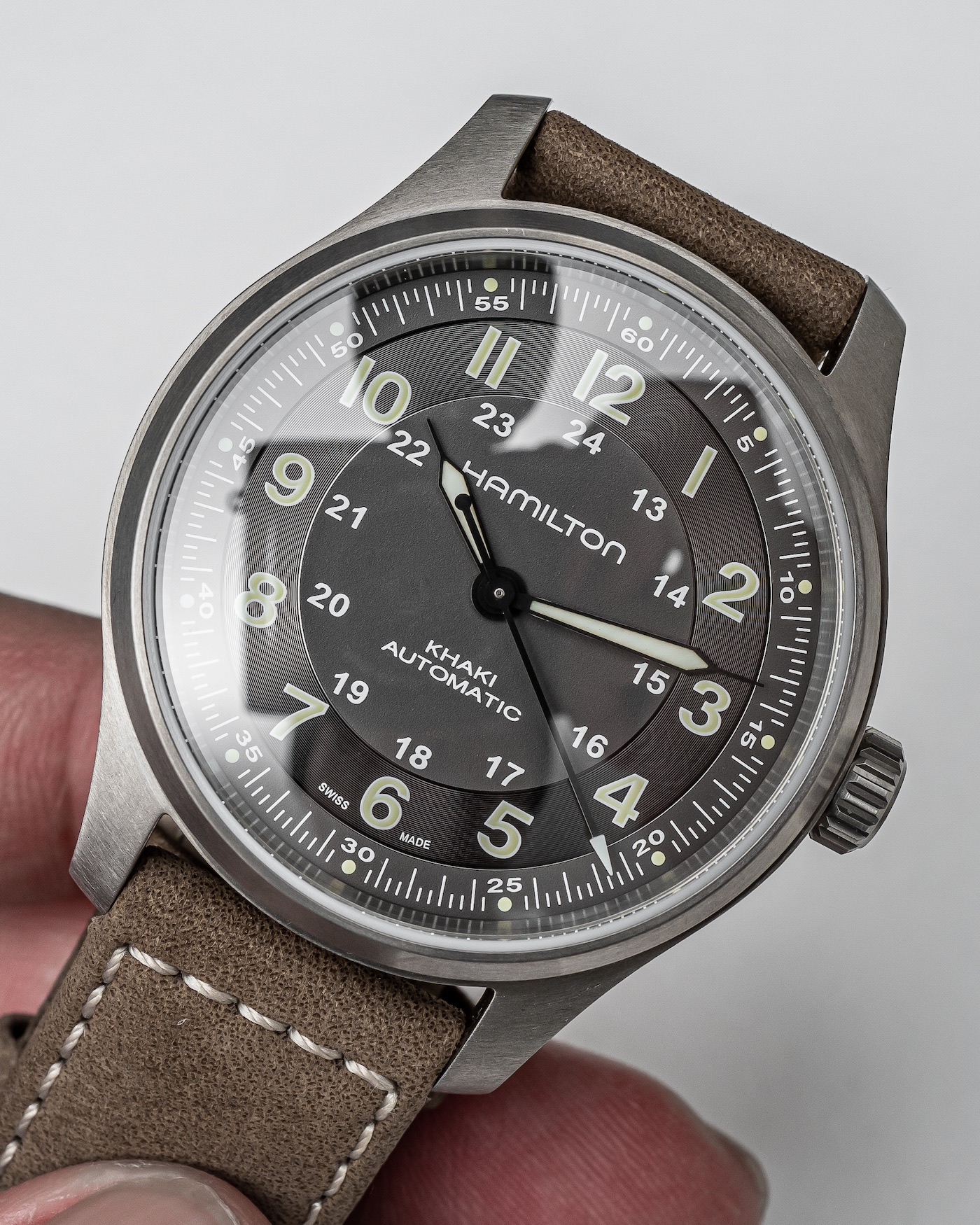 hamilton khaki field titanium