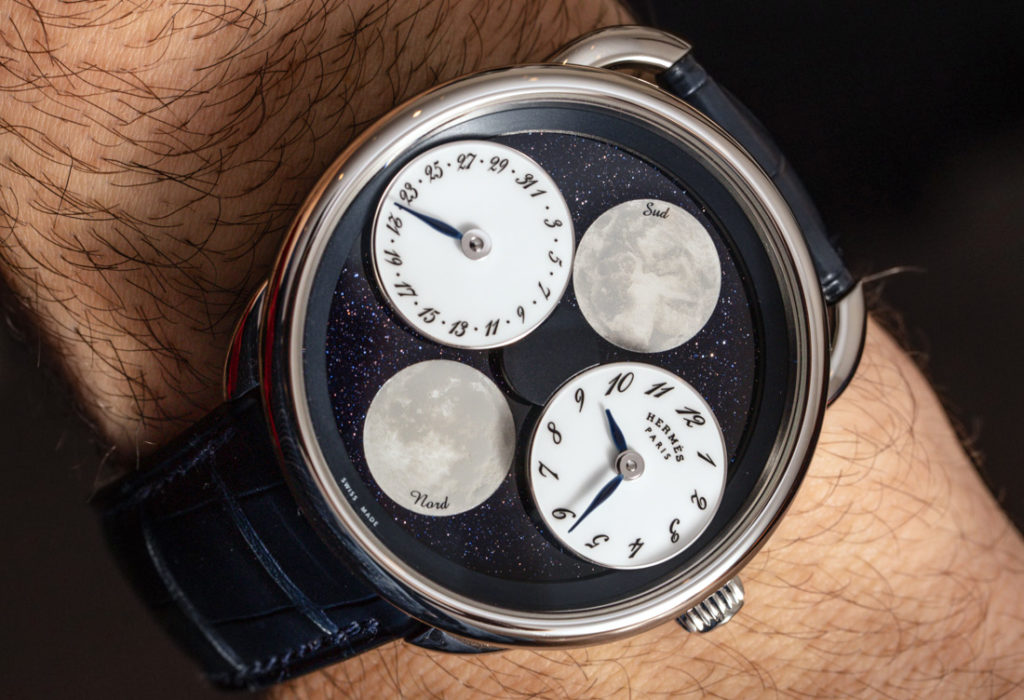 Hermes Arceau L Heure De La Lune wrist shot