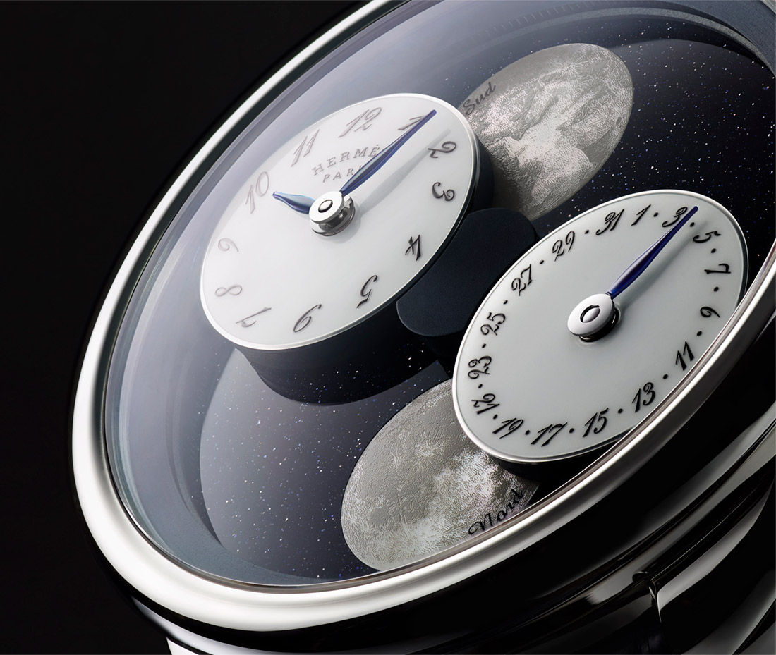 Hermes Arceau LHeure De La Lune dial