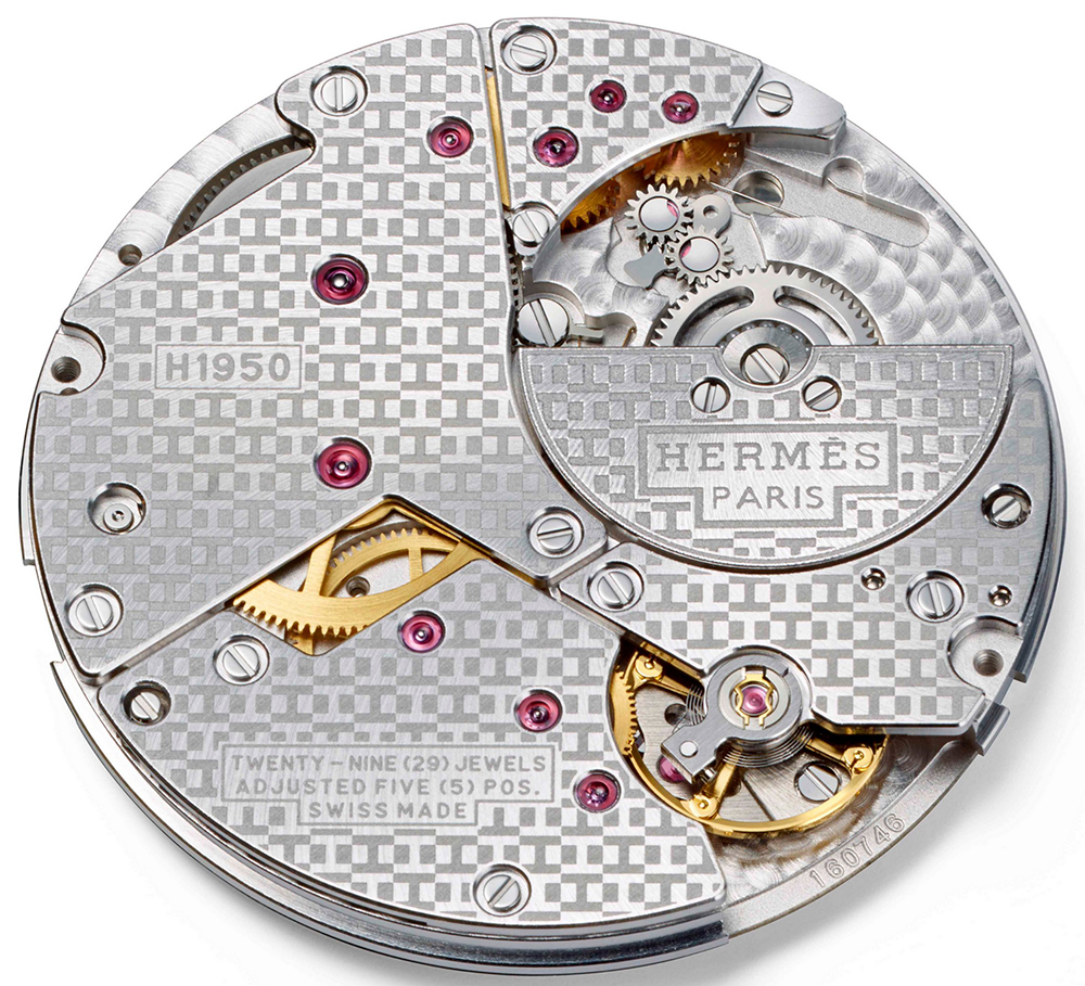 Hermes H1950 movement by Voucher found in the Slim dHermes watches.