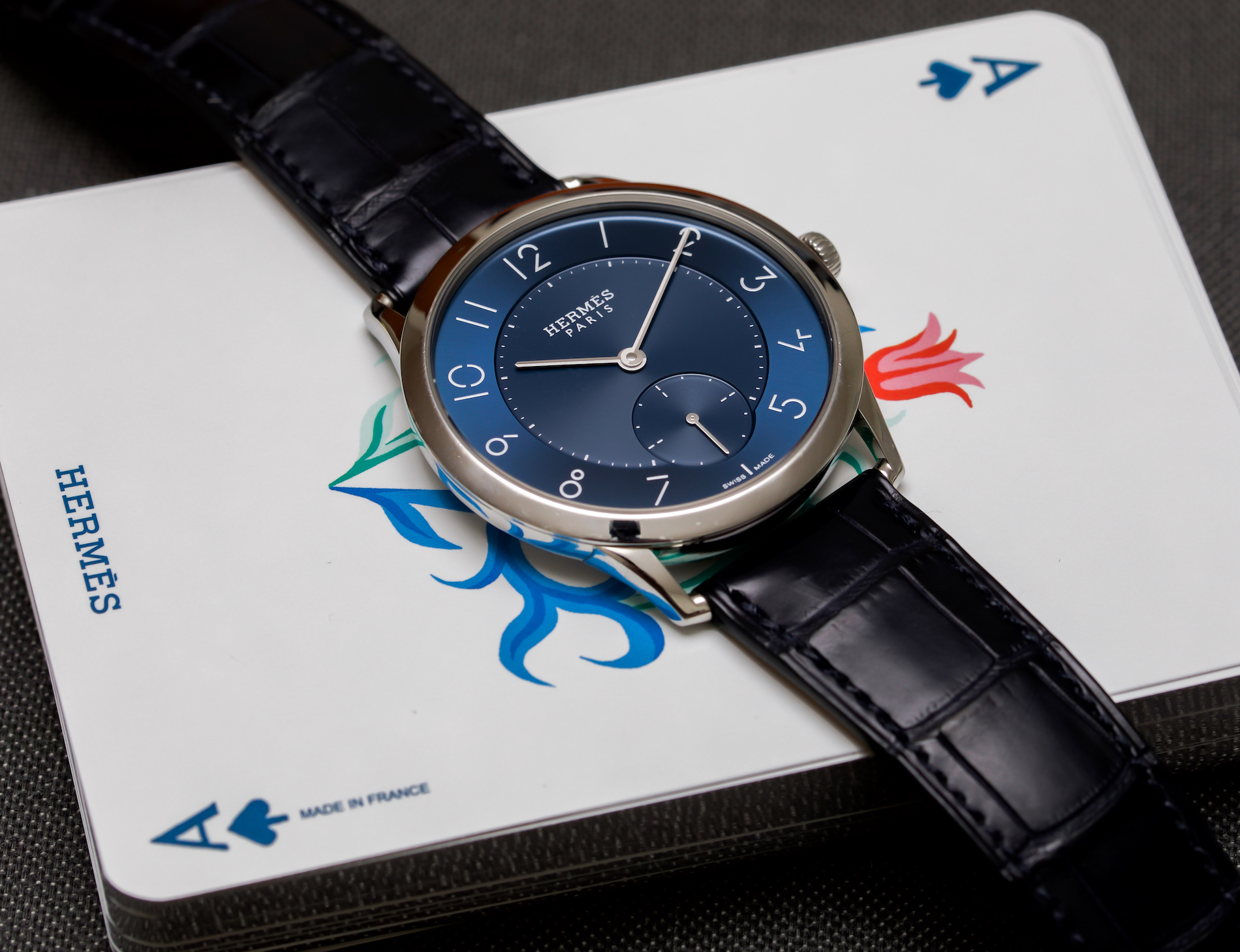 hermes slim d'hermes blue