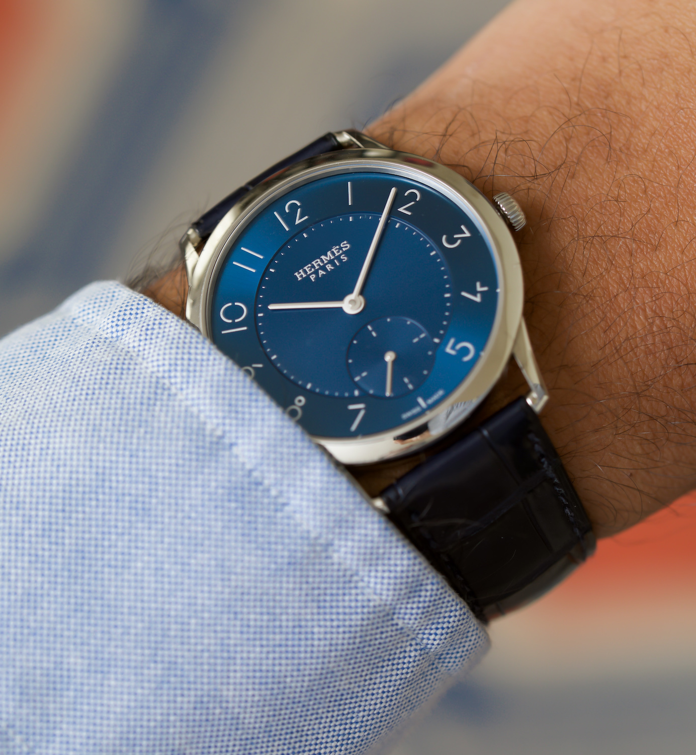 hermes slim d'hermes on wrist