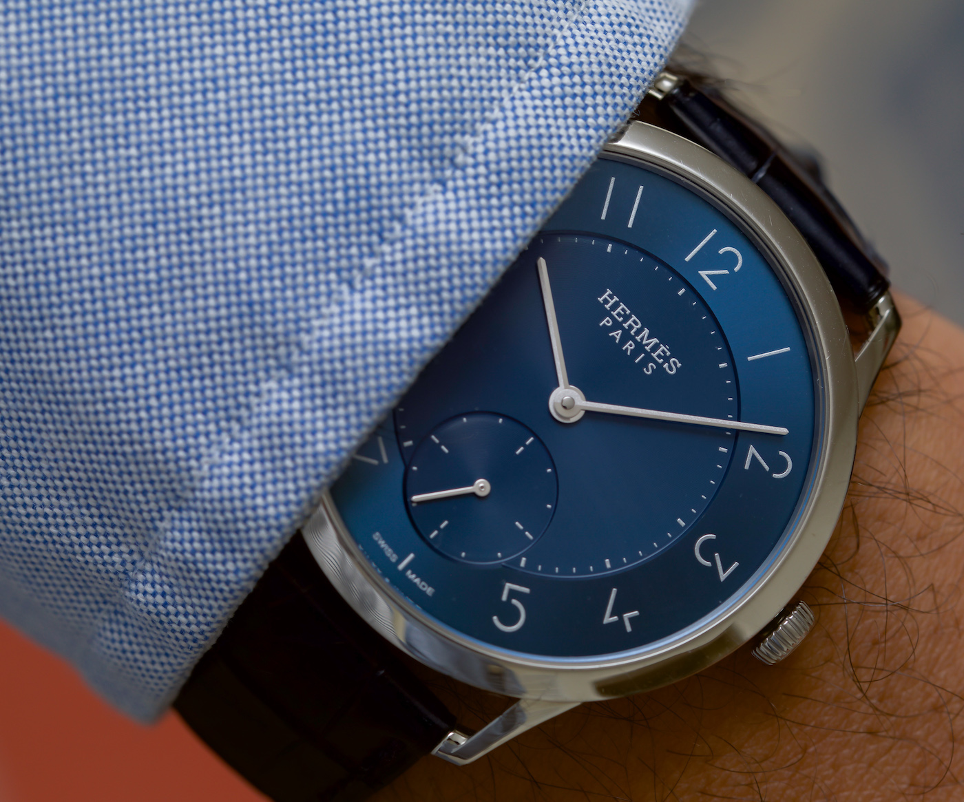 hermes slim d'hermes on wrist