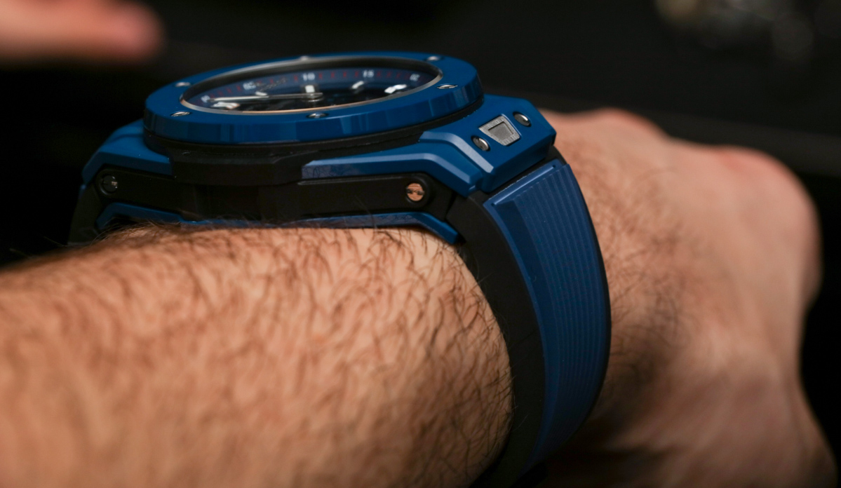 Hublot Meca-10 Ceramic Blue case thickness