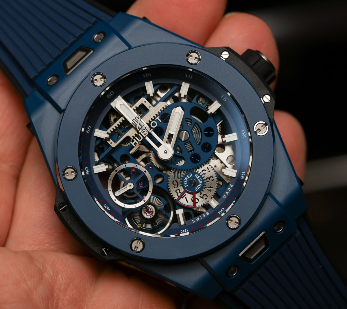 Hublot Meca-10 Ceramic Blue hands-on