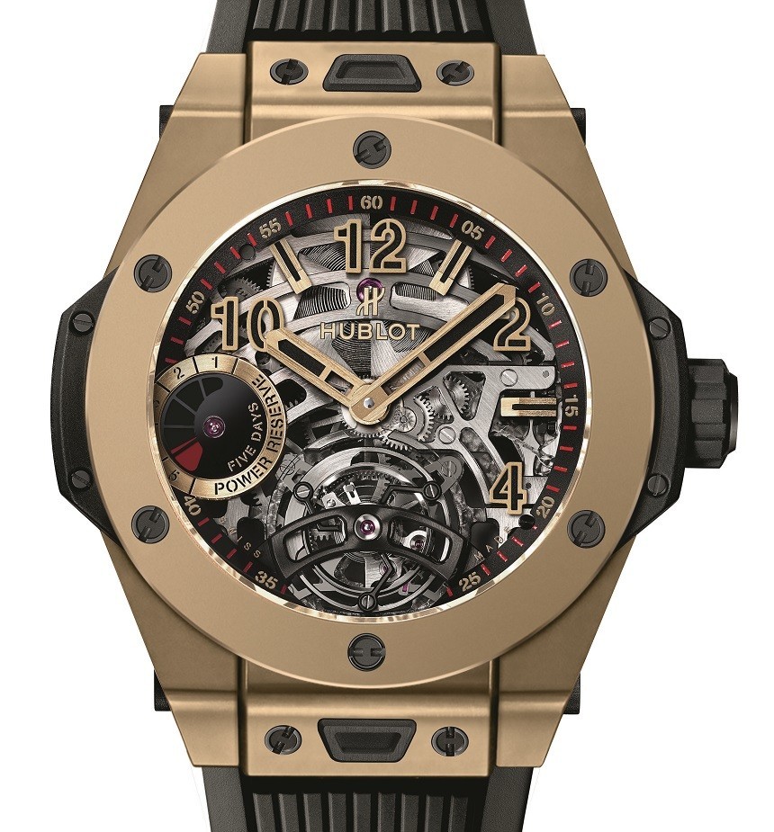 Hublot Big Bang Tourbillon 5-day Power Reserve Indicator Full Magic Gold Watch