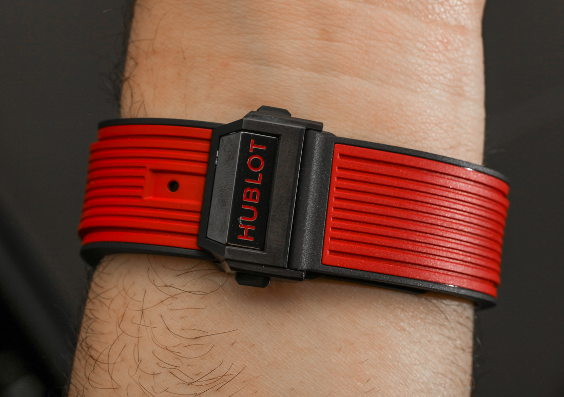 Hublot Big Bang UNICO Red Magic Ceramic Watch buckle.