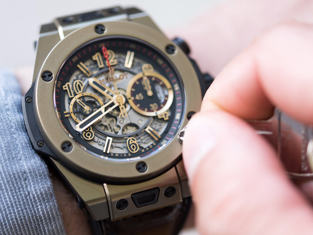 Hublot-Big-Bang-Unico-Magic-Gold-Chronograph-scratch-test-scratchproof-ceramic-titanium-two-tone--36