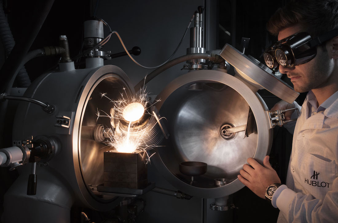 Inside Hublot's in-house foundry developed specifically to produce Magic Gold.