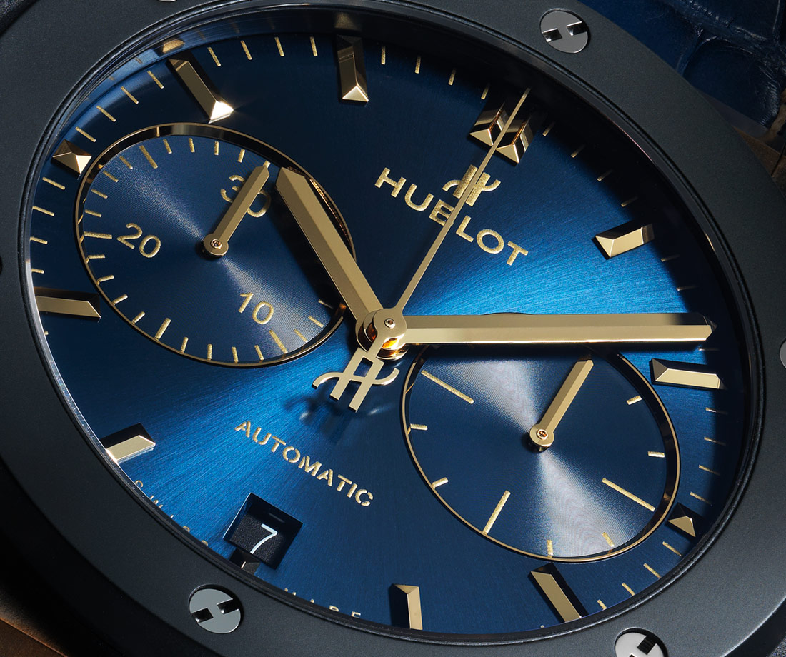 Hublot Classic Fusion Bronze Bucherer Blue Edition dial