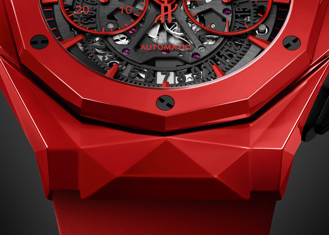 Hublot Classic Fusion Chronograph Orlinski red ceramic case