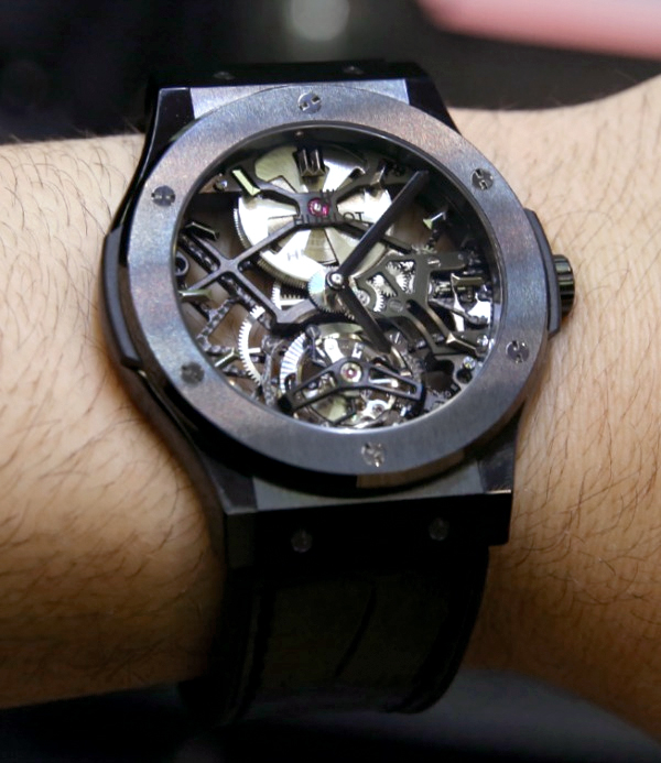 Hublot Classic Fusion Skeleton Tourbillon 45mm Watches - Black Ceramic