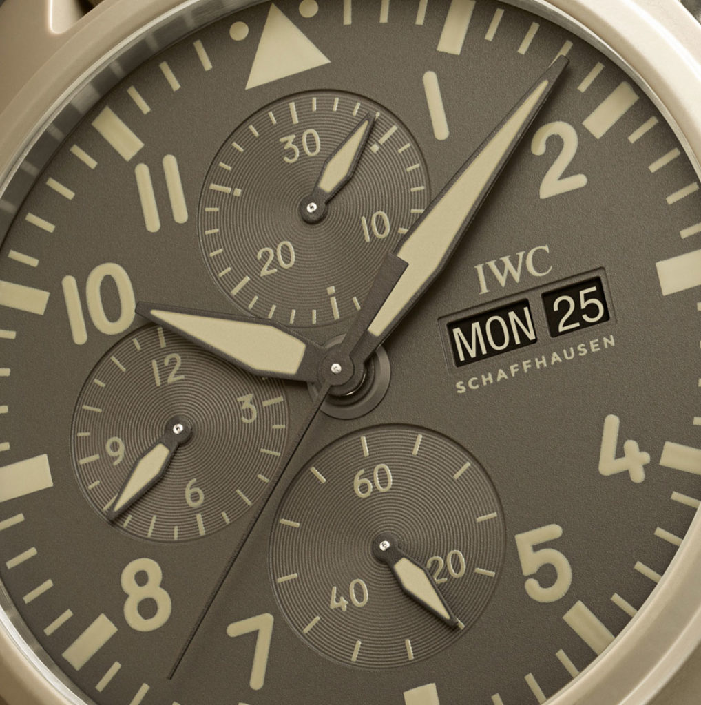 IWC Pilots Watch Chronograph TOP GUN Edition Mojave Desert dial