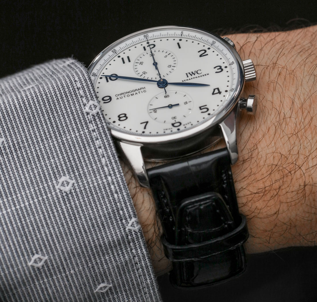 IWC Portugieser Chronograph Edition '150 Years' on wrist