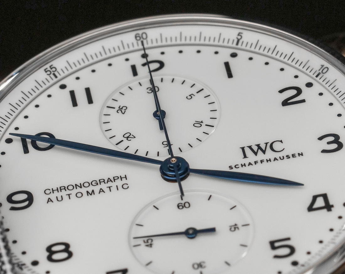 IWC Portugieser Chronograph Edition '150 Years' dial detail