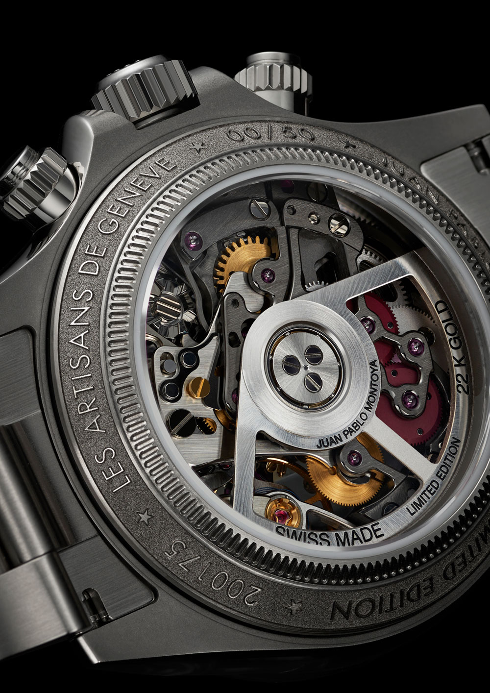 Les Artisans De Geneve La Montoya Rolex Daytona case back