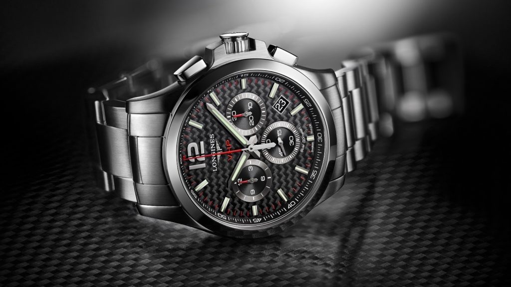 Longines Conquest VHP Chronograph carbon dial