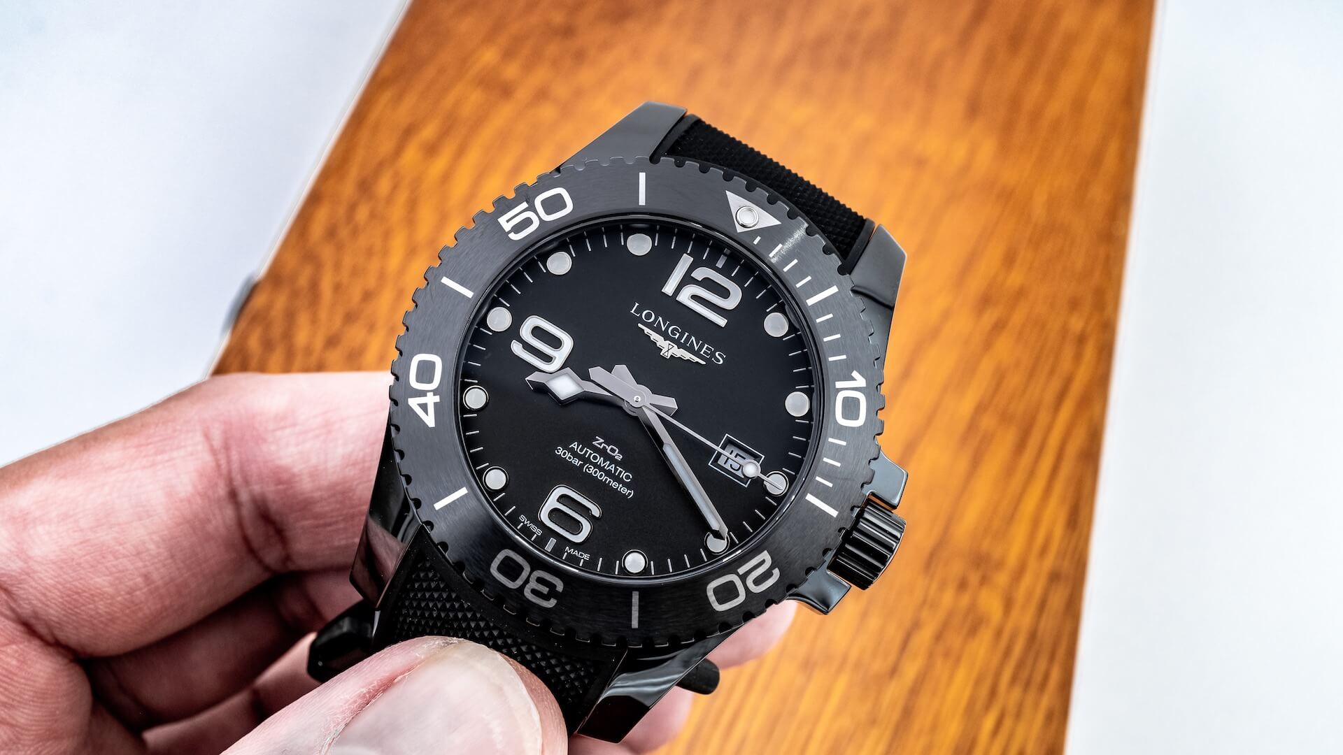 longines hydroconquest black ceramic