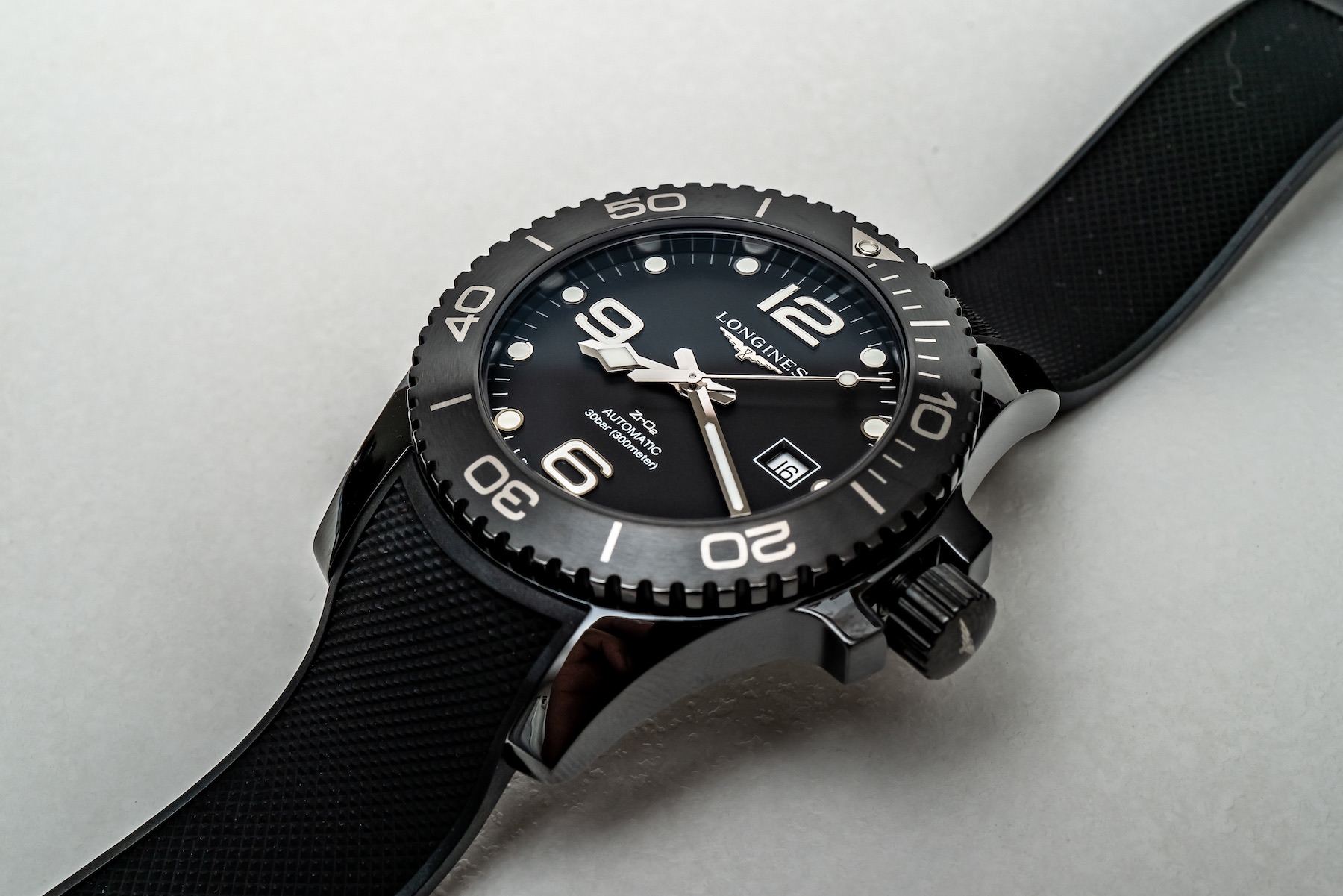 longines hydroconquest black ceramic