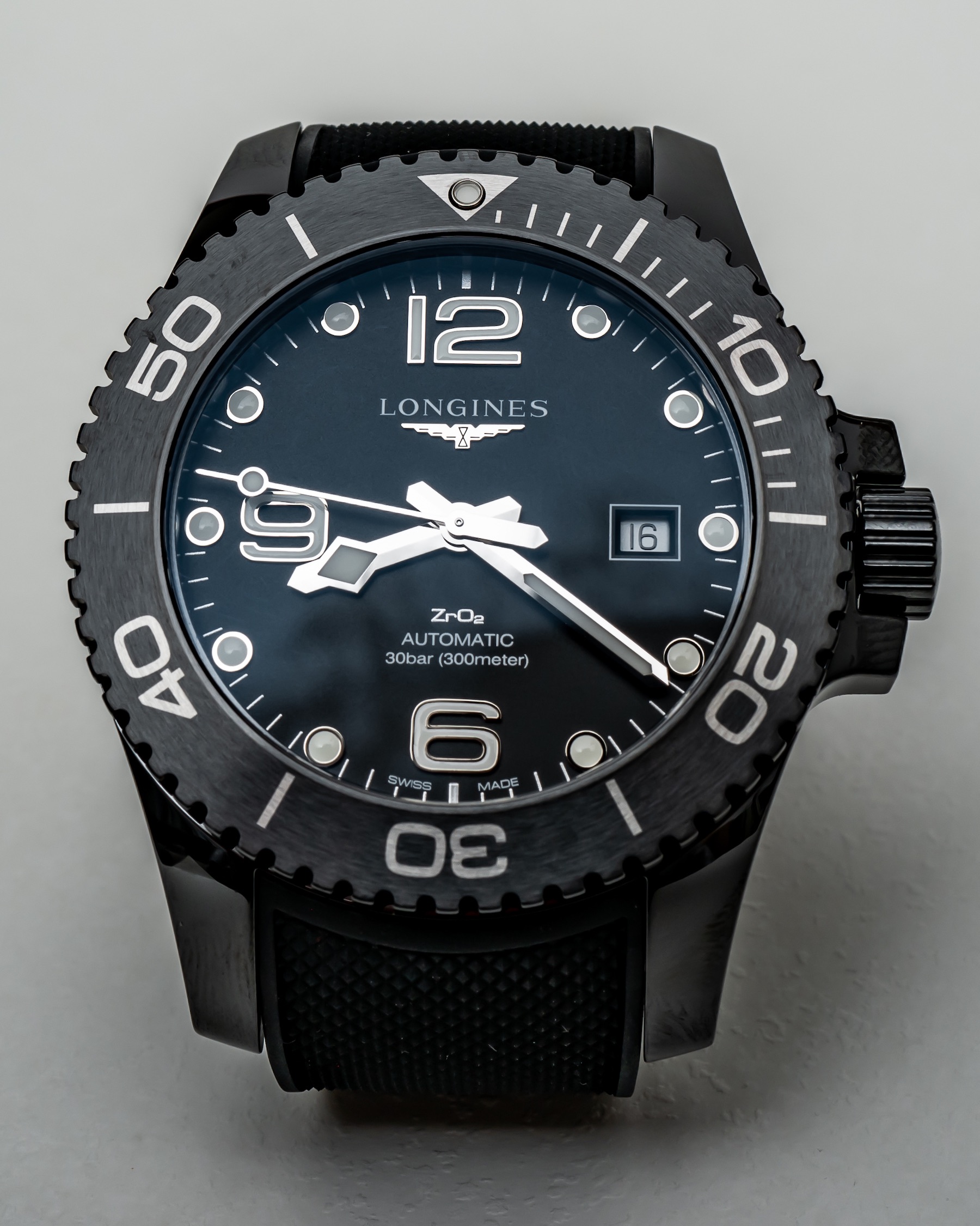 longines hydroconquest black ceramic