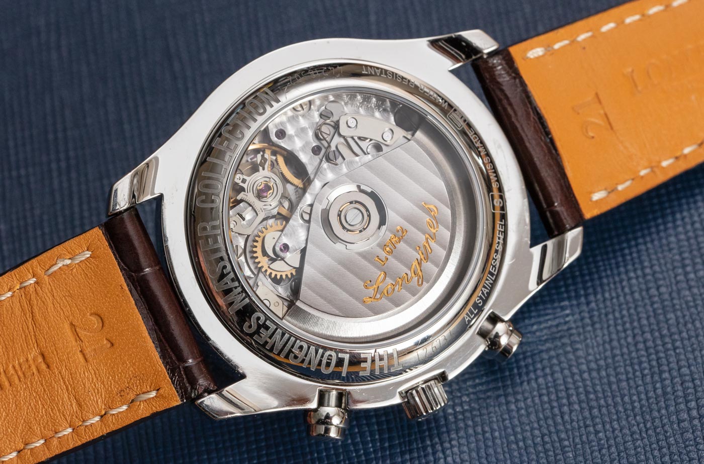 longines master collection moon phase chronograph