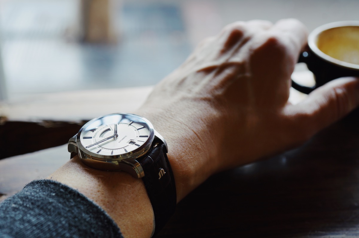 Maurice Lacroix Pontos Day Date on wrist