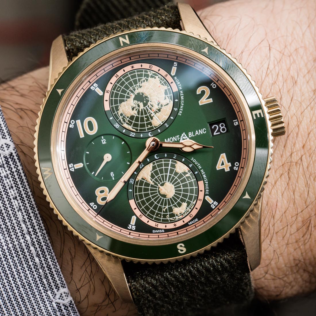 Montblanc 1858 Geosphere Green  Bronze