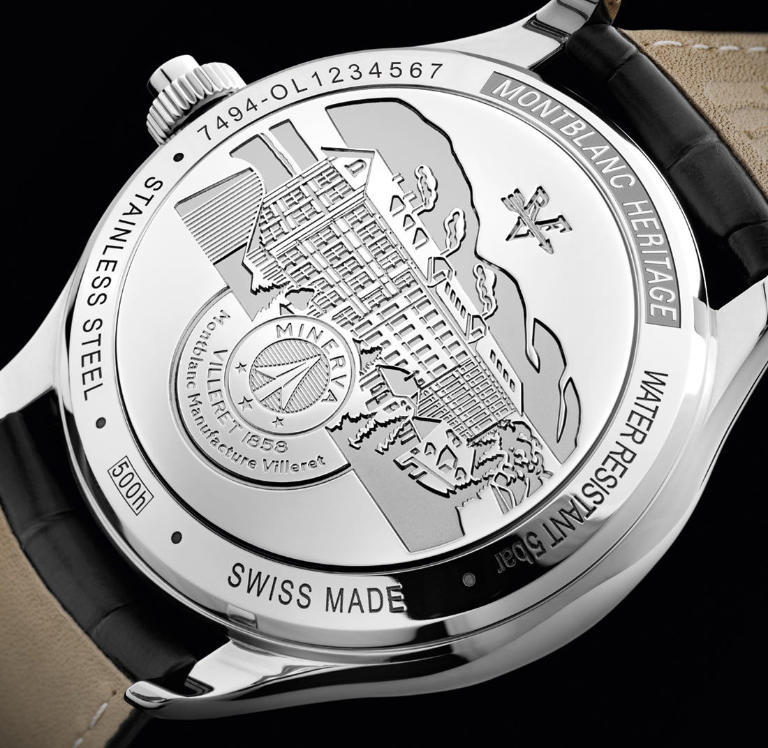 Montblanc Heritage Automatic Monopusher Chronograph case back