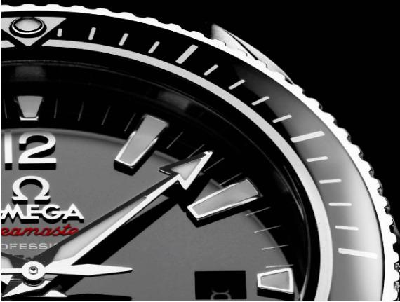 Omega Planet Ocean Liquid metal closeup