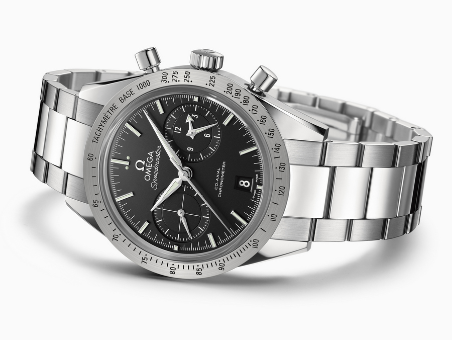 Omega-Speedmaster'57-black-dial-white-background